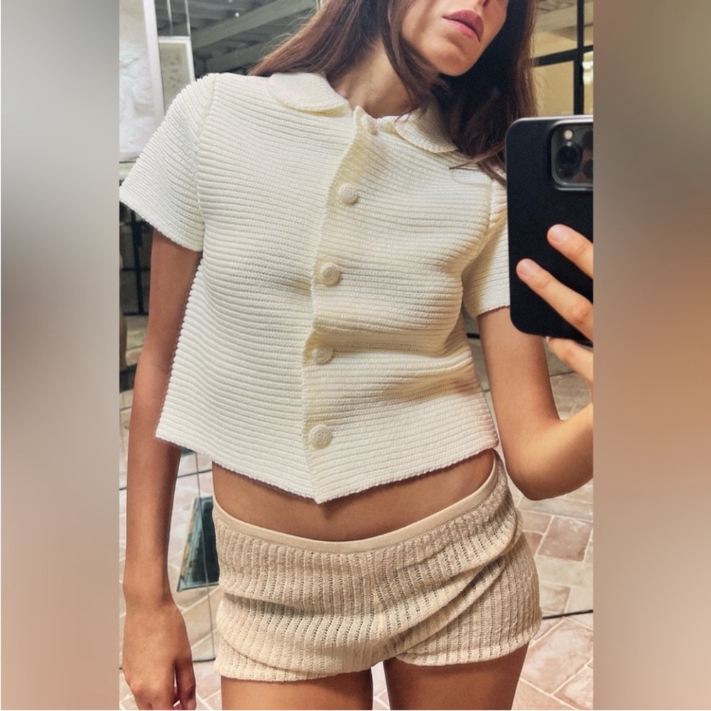 NWOT Chunky Cream Sweater Top